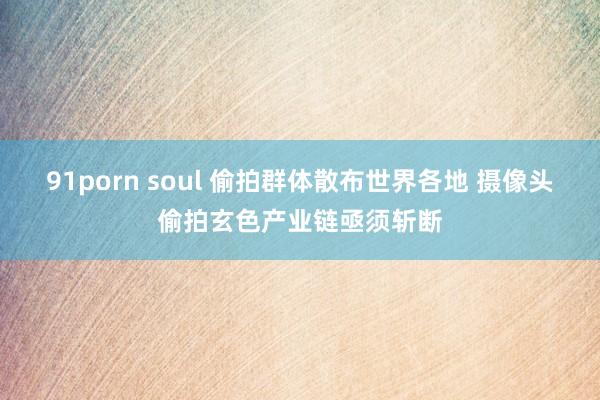 91porn soul 偷拍群体散布世界各地 摄像头偷拍玄色产业链亟须斩断