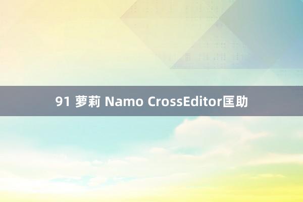 91 萝莉 Namo CrossEditor匡助