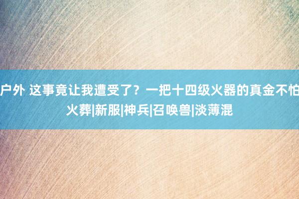 户外 这事竟让我遭受了？一把十四级火器的真金不怕火葬|新服|神兵|召唤兽|淡薄混